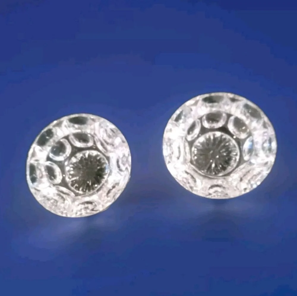 VTG Elegant Crystal Glass Salt Cellars Holders50s/60s